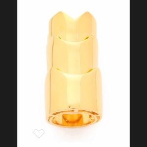 18k Gold plated Eddie Borgo hinged knuckle ring